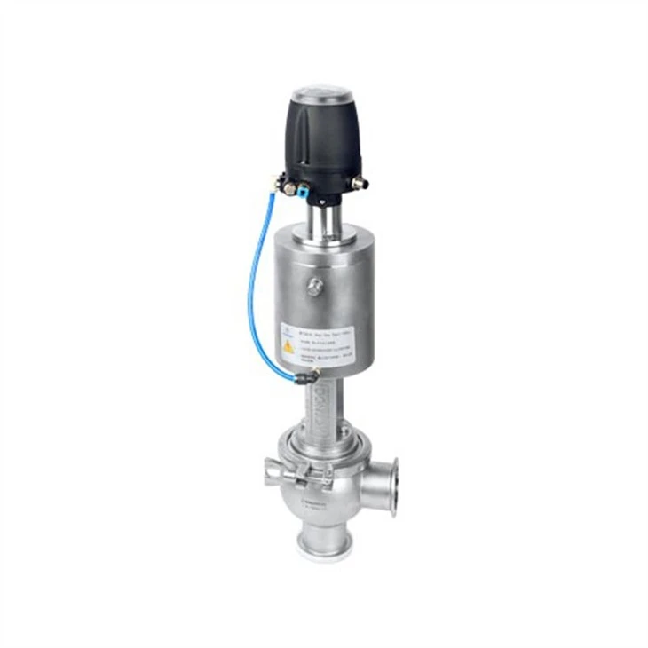 Pneumatic Single Seat Bottom Valve With Control Head